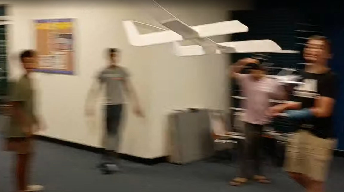 • Kids testing lift and drag with foam aircraft Southern California STEM