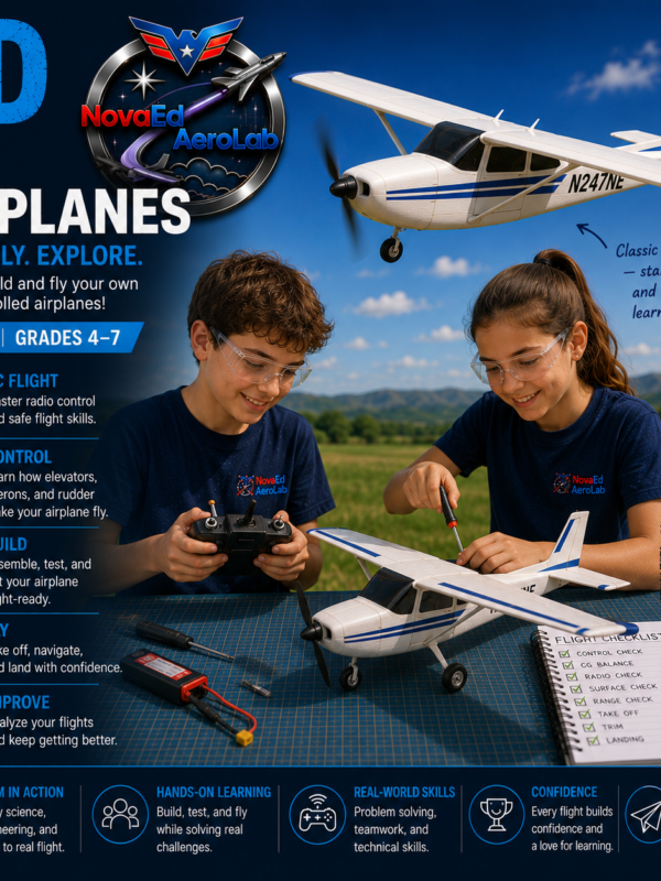 Build a fully functional RC aircraft and fly it yourself. This is the real thing.