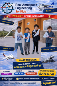 flight science class grades 1-3 Southern California