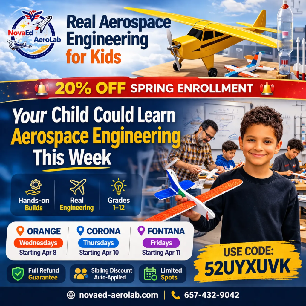 aerospace engineering for kids Southern California