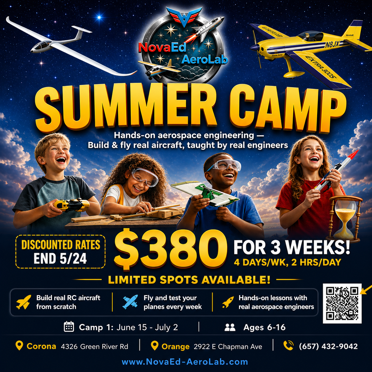 aerospace summer camp for kids